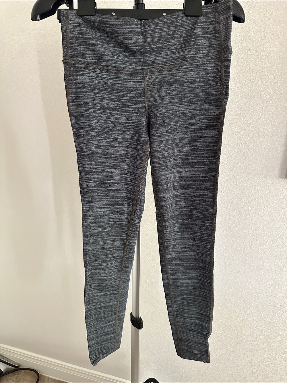 Athleta Charcoal Space-Dye High Rise Chaturanga Leggings